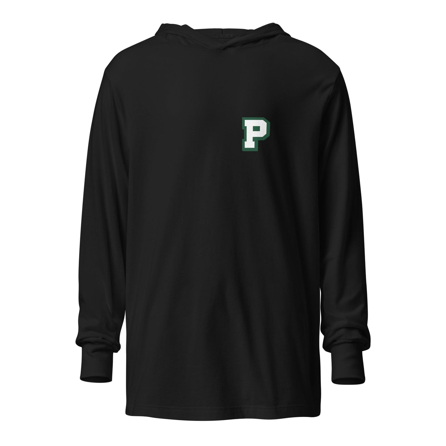 Performance | Hooded Long Sleeve T Shirt | Pentucket Youth Football and Cheer | Mark Logo