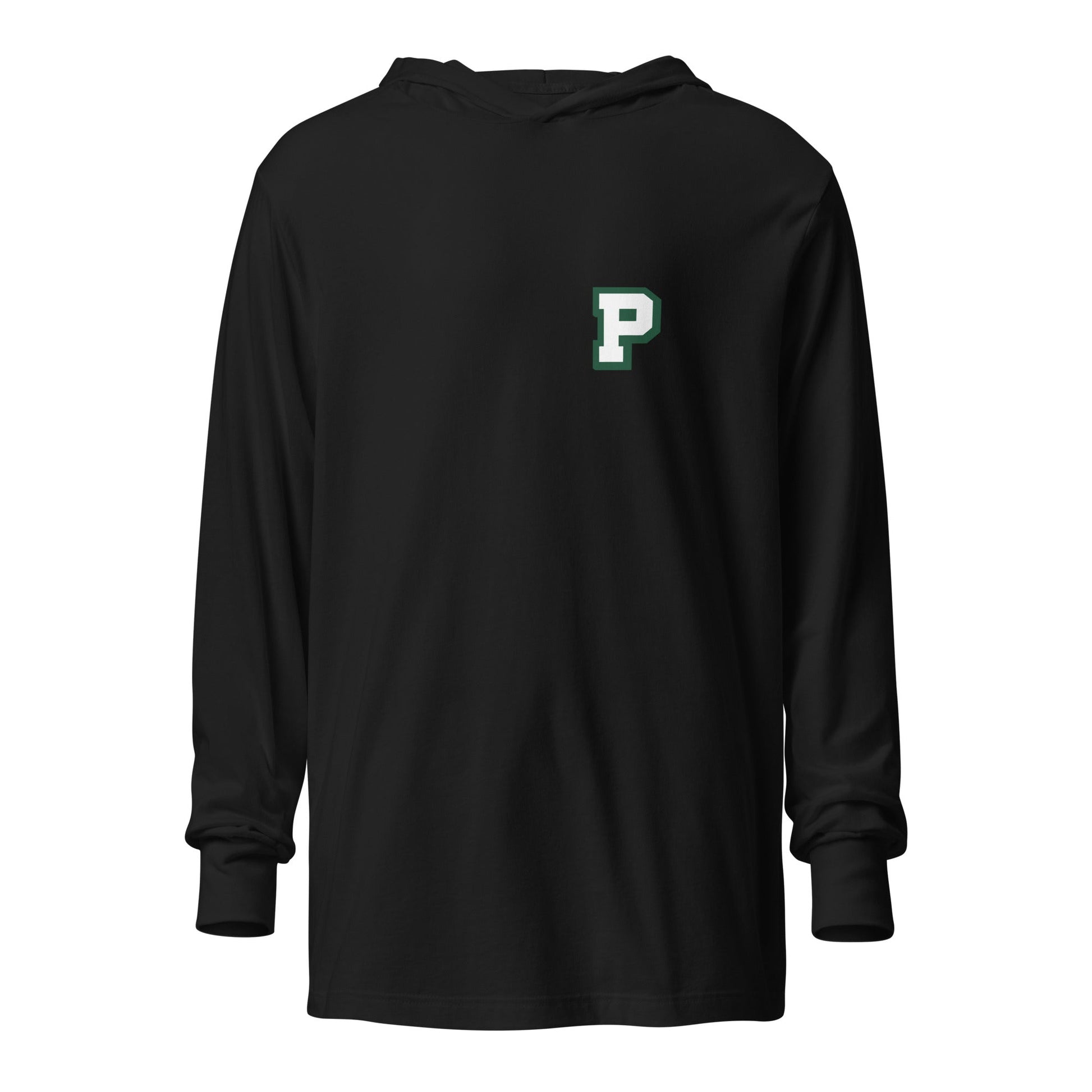 Performance | Hooded Long Sleeve T Shirt | Pentucket Youth Football and Cheer | Mark Logo