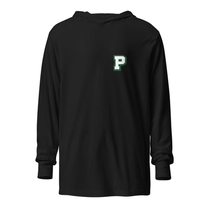 Performance | Hooded Long Sleeve T Shirt | Pentucket Youth Football and Cheer | Mark Logo