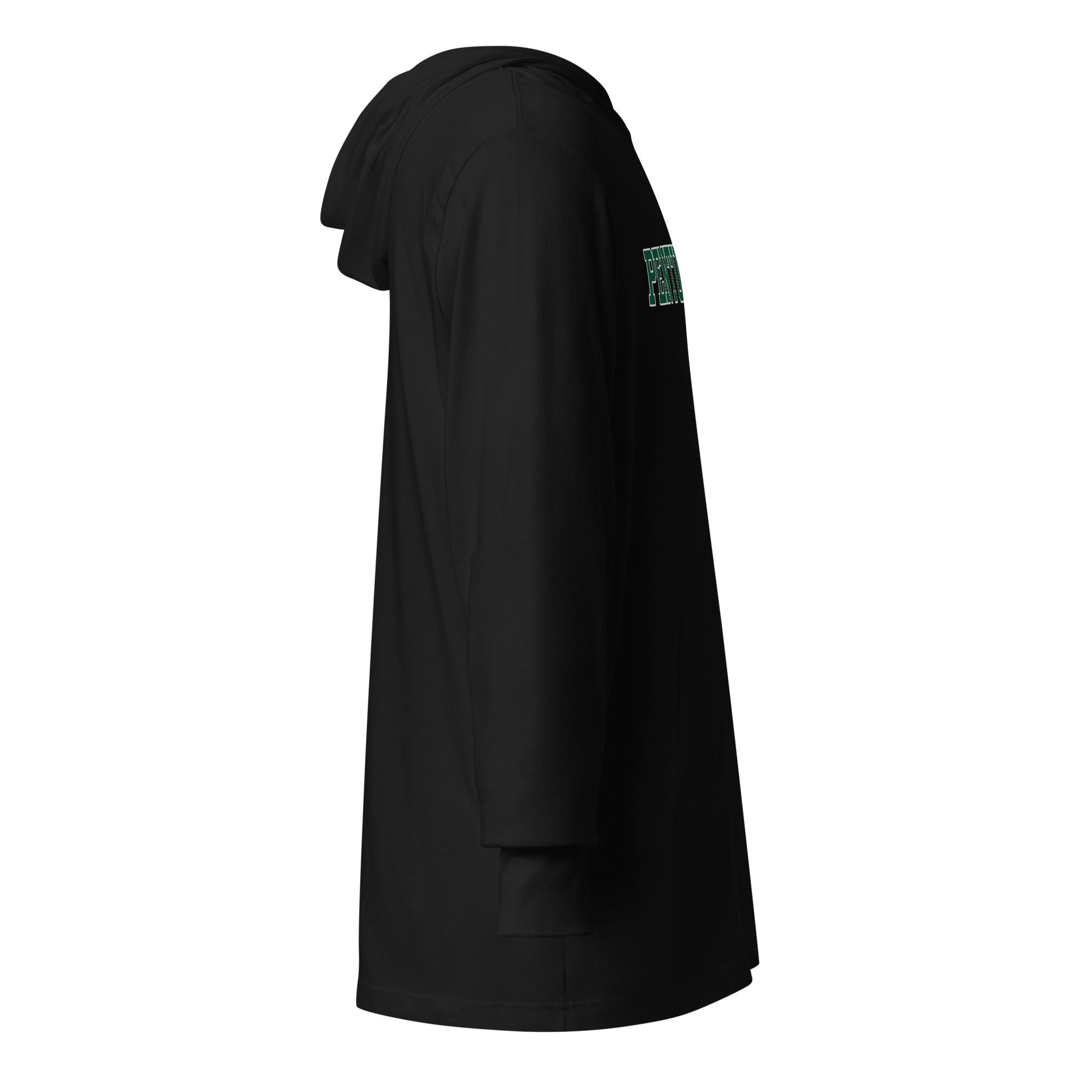 Performance | Hooded Long Sleeve T Shirt | Pentucket Youth Football and Cheer | Script Logo