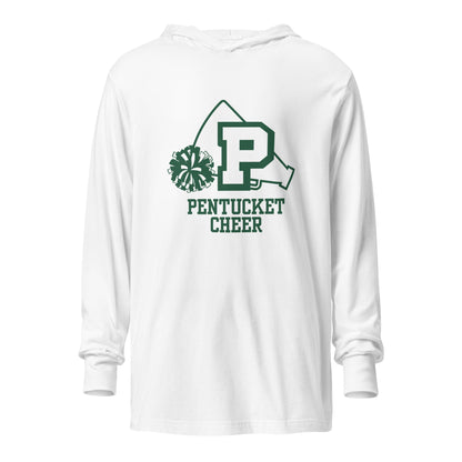 Performance | Hooded Long Sleeve T Shirt | Pentucket Youth Football and Cheer | Sideline Vanguard Logo