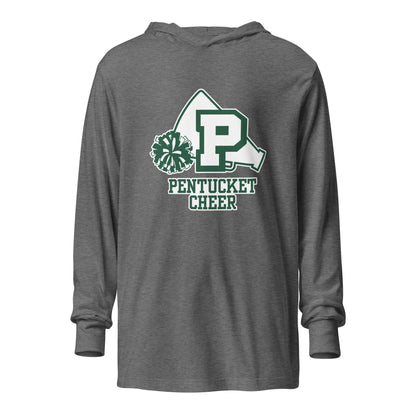 Performance | Hooded Long Sleeve T Shirt | Pentucket Youth Football and Cheer | Sideline Vanguard Logo