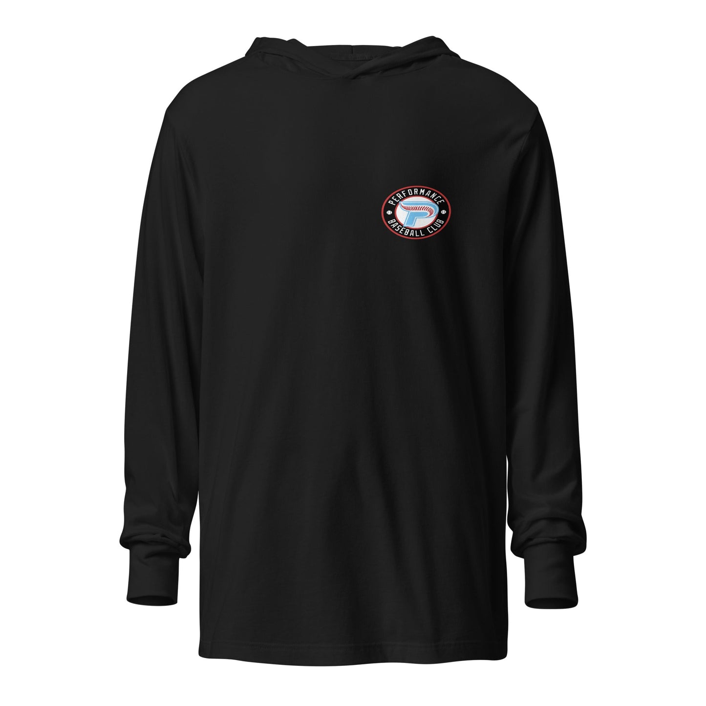 Performance | Hooded Long Sleeve T Shirt | Performance Baseball Club | Alt Logo
