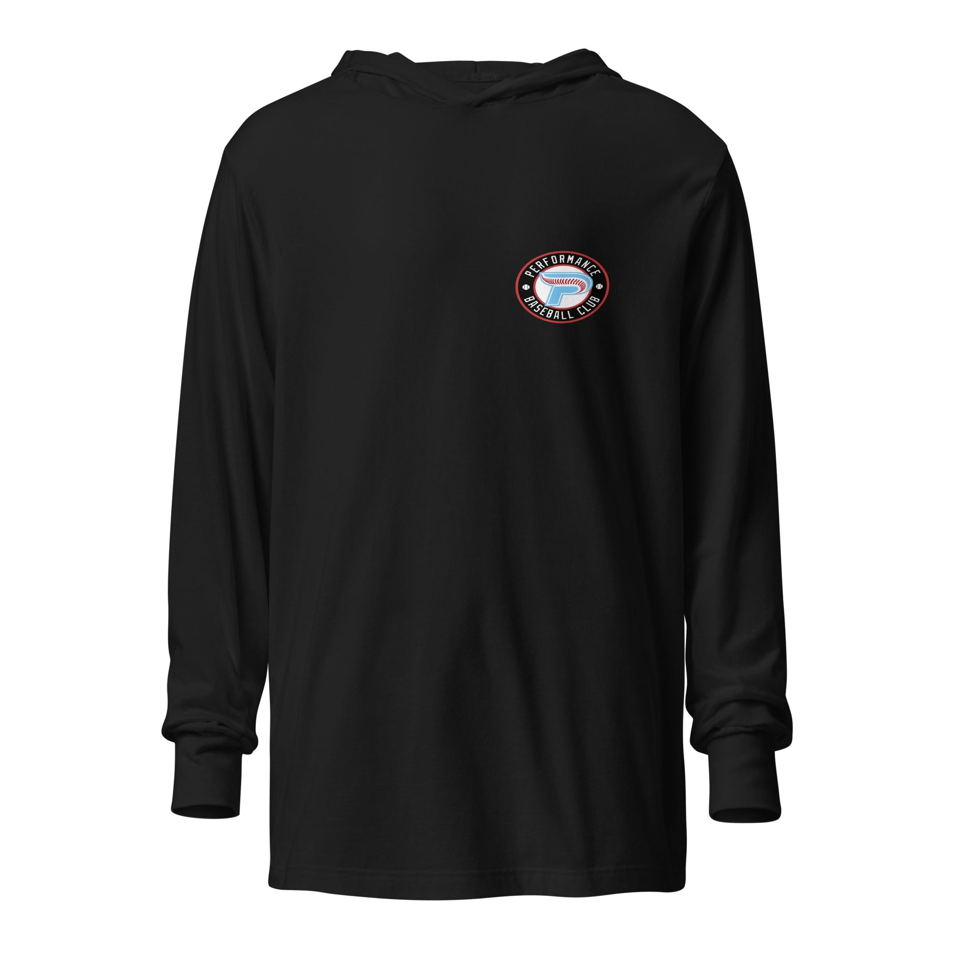 Performance | Hooded Long Sleeve T Shirt | Performance Baseball Club | Alt Logo