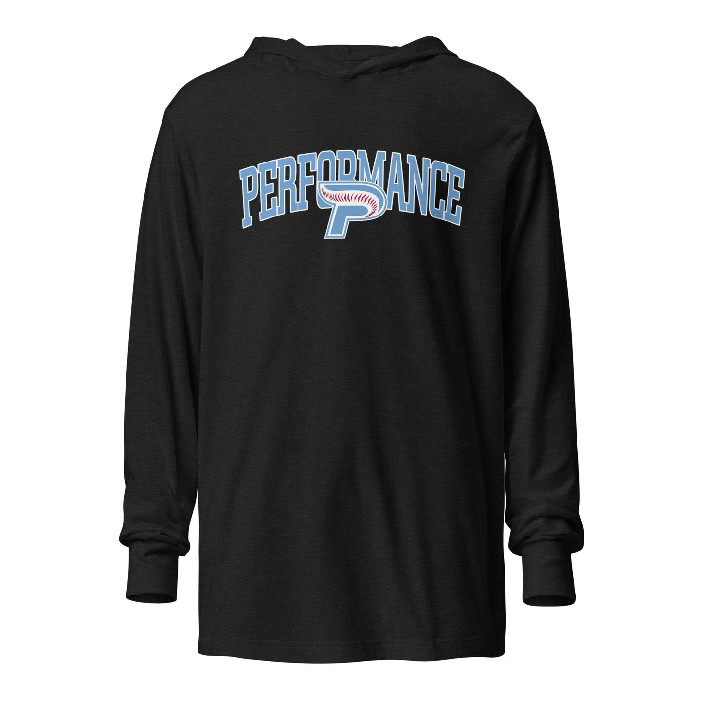 Performance | Hooded Long Sleeve T Shirt | Performance Baseball | Script Logo