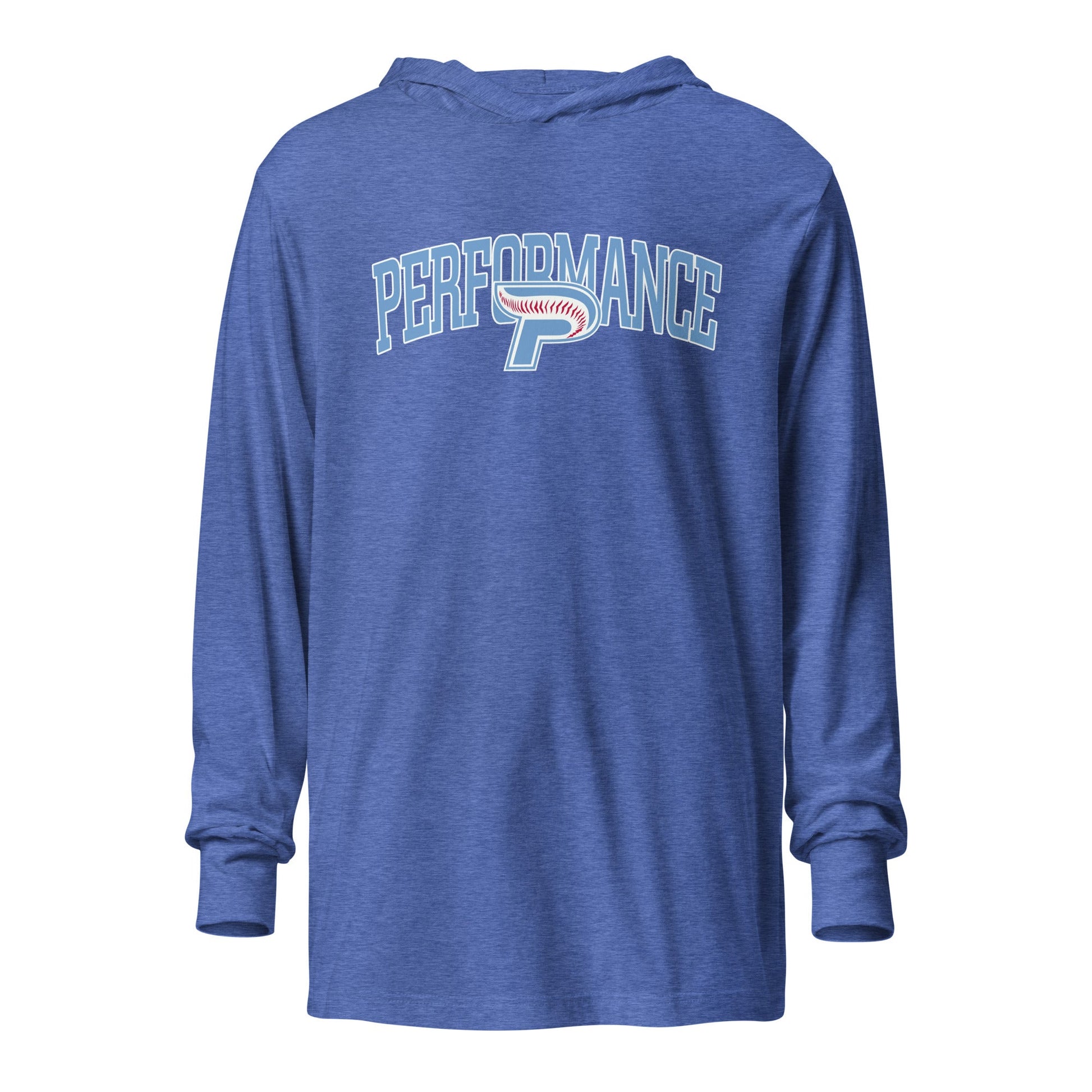 Performance | Hooded Long Sleeve T Shirt | Performance Baseball | Script Logo