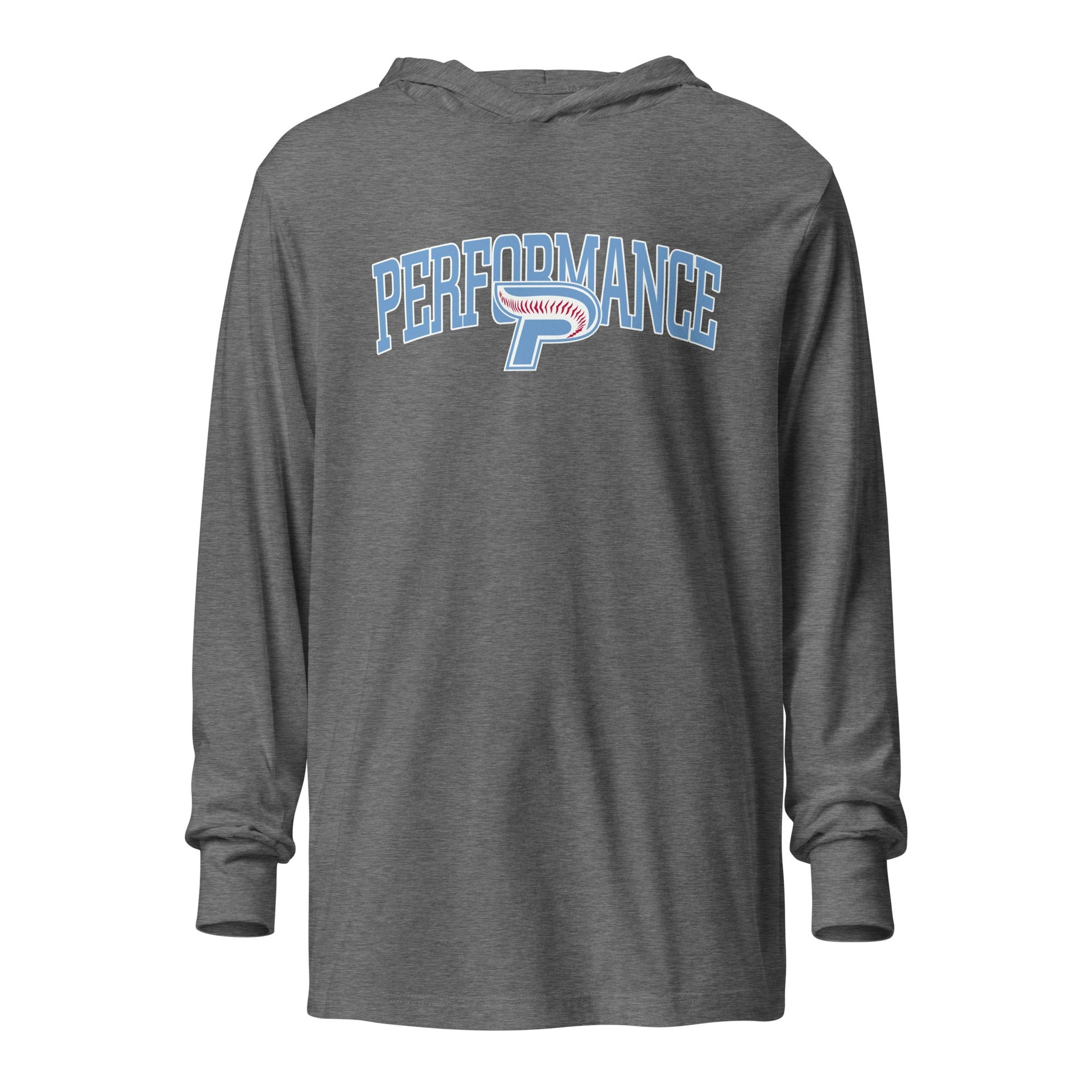 Performance | Hooded Long Sleeve T Shirt | Performance Baseball | Script Logo