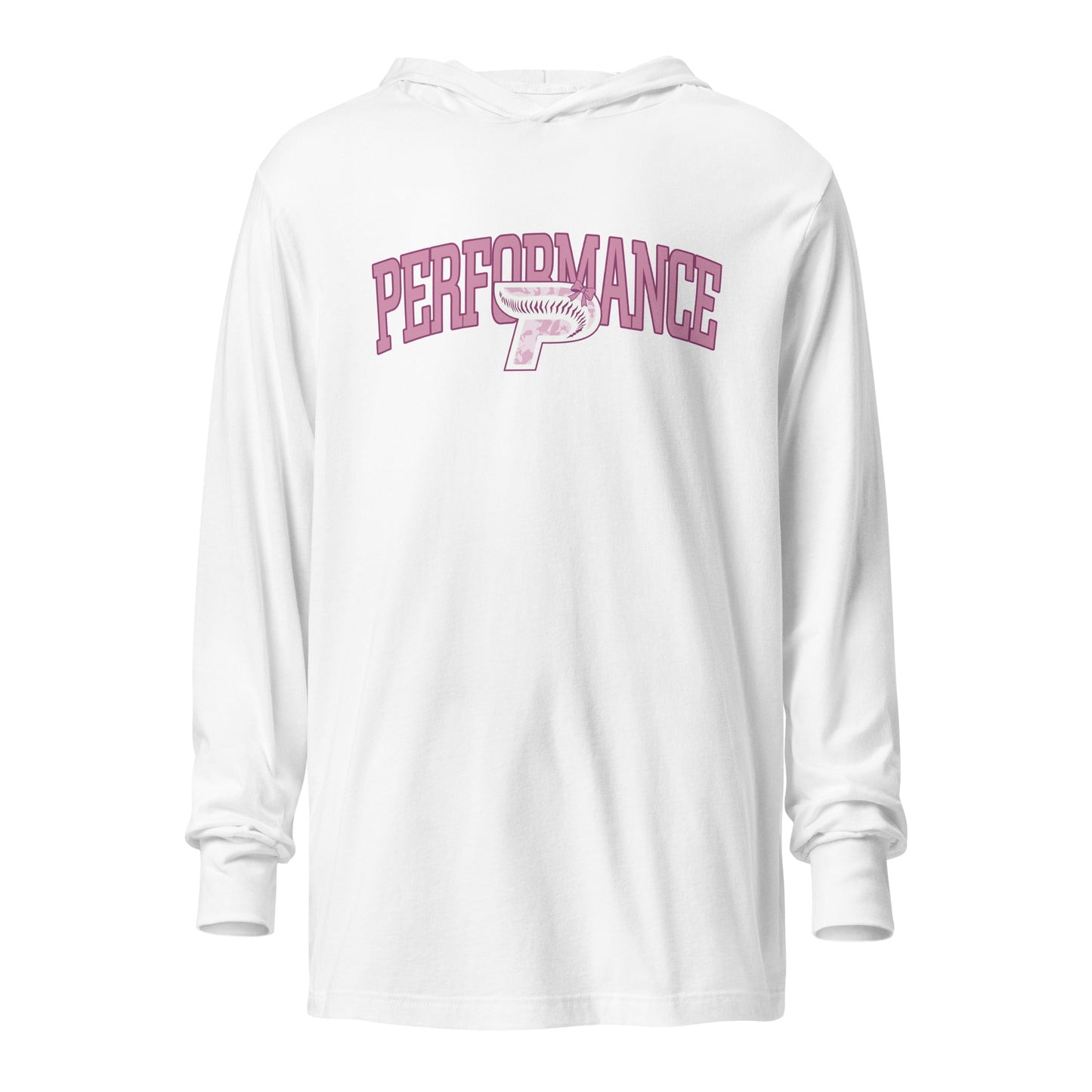 Performance | Hooded Long Sleeve T Shirt | Performance Baseball | Varsity Mark Logo