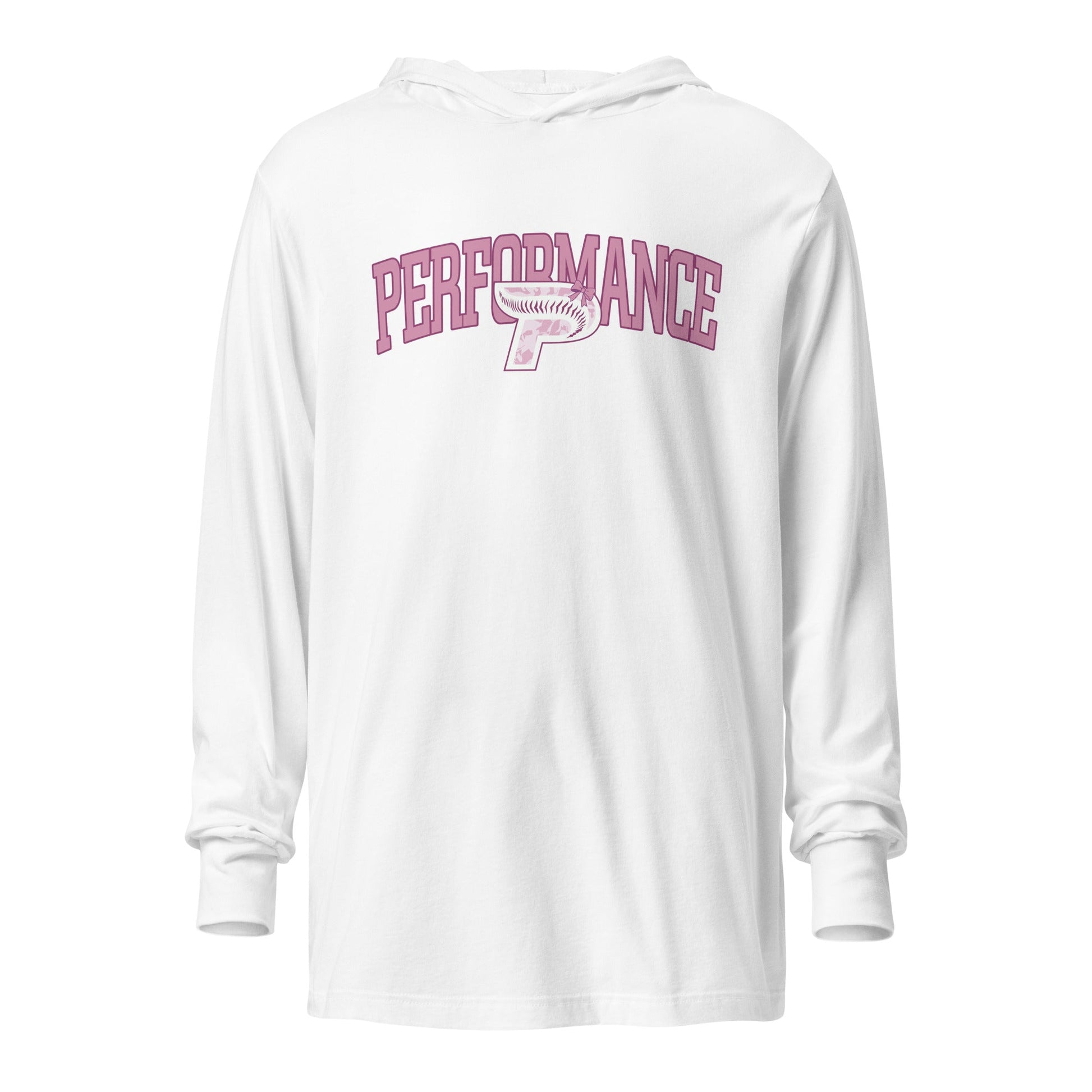 Performance | Hooded Long Sleeve T Shirt | Performance Baseball | Varsity Mark Logo