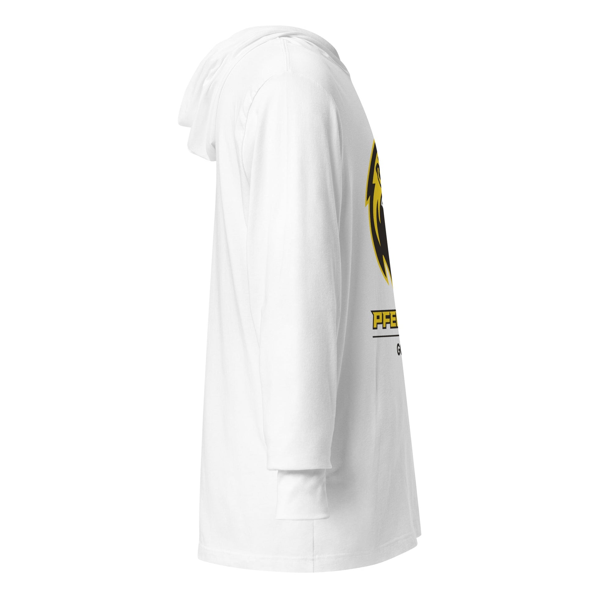 Performance | Hooded Long Sleeve T Shirt | Pfeiffer University Golf | Falcon Logo