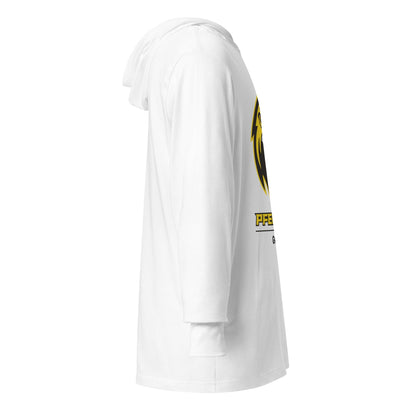 Performance | Hooded Long Sleeve T Shirt | Pfeiffer University Golf | Falcon Logo