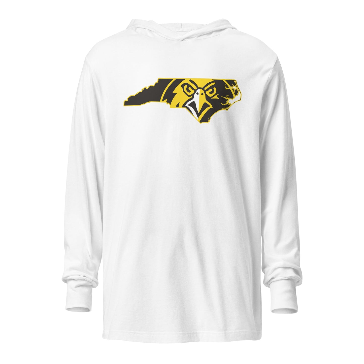 Performance | Hooded Long Sleeve T Shirt | Pfeiffer University Golf | NC Logo