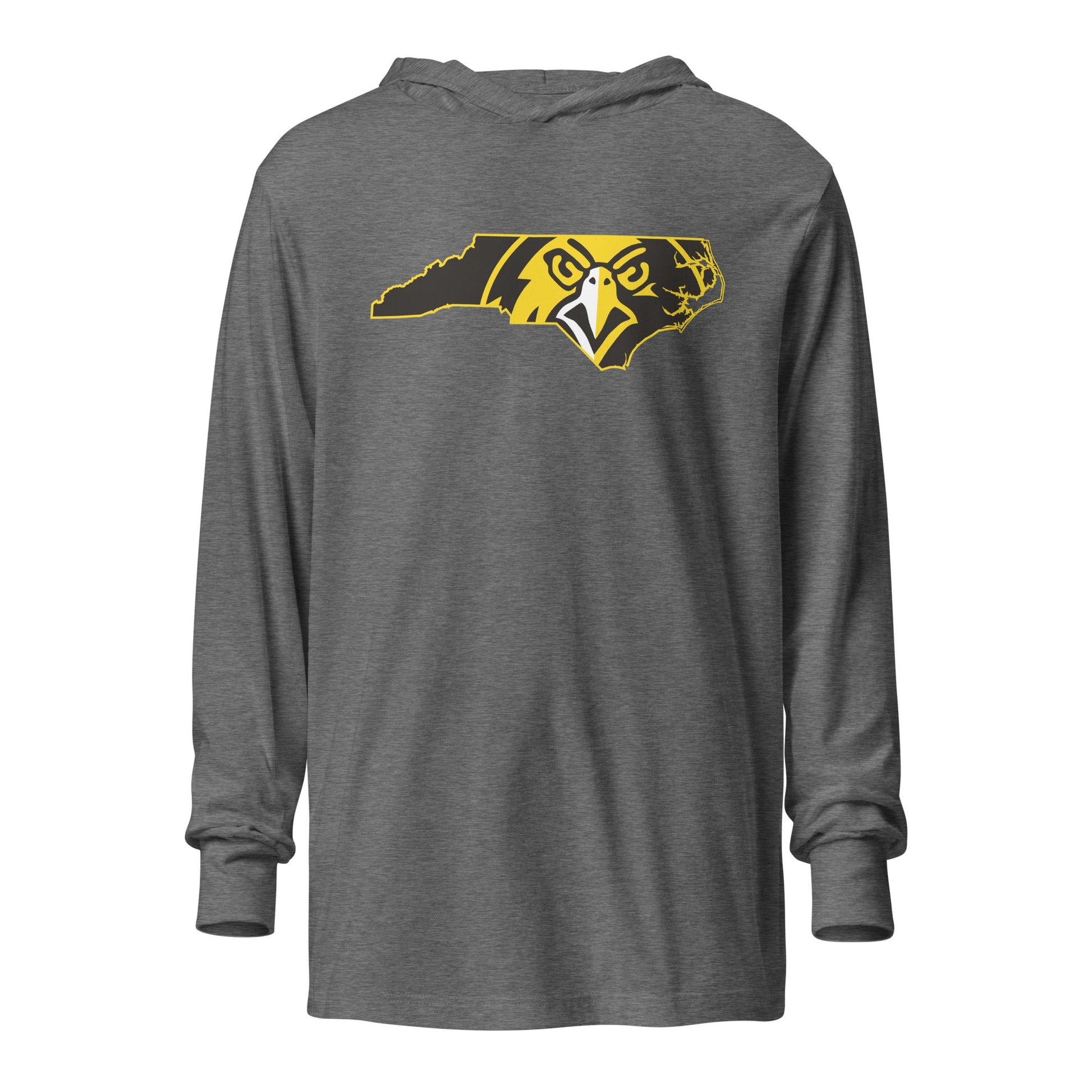 Performance | Hooded Long Sleeve T Shirt | Pfeiffer University Golf | NC Logo