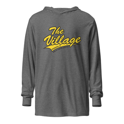 Performance | Hooded Long Sleeve T Shirt | Pfeiffer University Golf | Village Logo