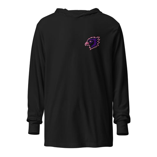 Performance | Hooded Long Sleeve T Shirt | Phoenix Fastpitch | Ravens Elite Logo
