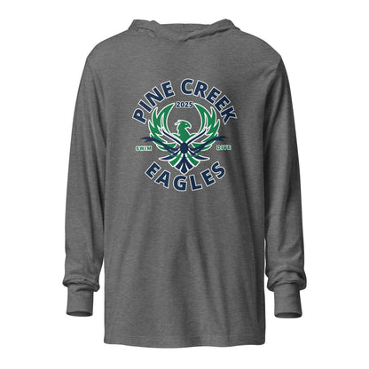 Performance | Hooded Long Sleeve T Shirt | PINE CREEK SWIM & DIVE | Swim & Dive Logo
