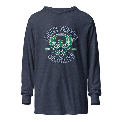 Performance | Hooded Long Sleeve T Shirt | PINE CREEK SWIM & DIVE | Swim & Dive Logo