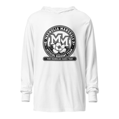 Performance | Hooded Long Sleeve T Shirt | Pink Magnolias Dance | Emblem Logo