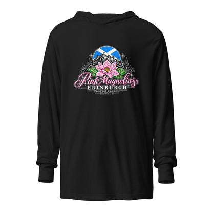 Performance | Hooded Long Sleeve T Shirt | Pink Magnolias Dance | Vanguard Logo