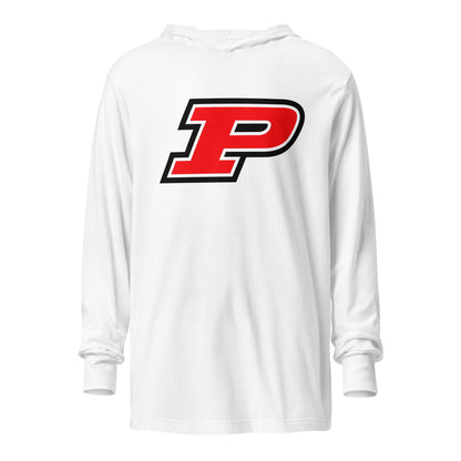Performance | Hooded Long Sleeve T Shirt | Pisgah Rec League | Block P Logo