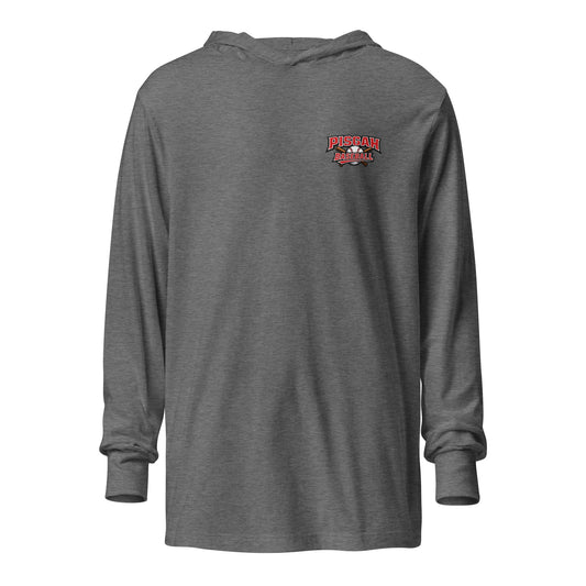 Performance | Hooded Long Sleeve T Shirt | Pisgah Rec League | Pisgah Baseball Logo