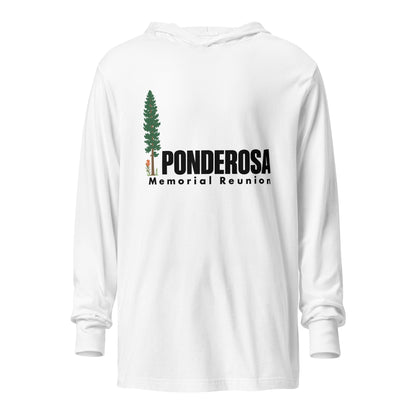 Performance | Hooded Long Sleeve T Shirt | ponderosa reunion | Memorial Logo