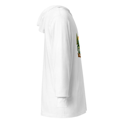 Performance | Hooded Long Sleeve T Shirt | Ponderosa Reunion | Painted Mountain Crest Logo