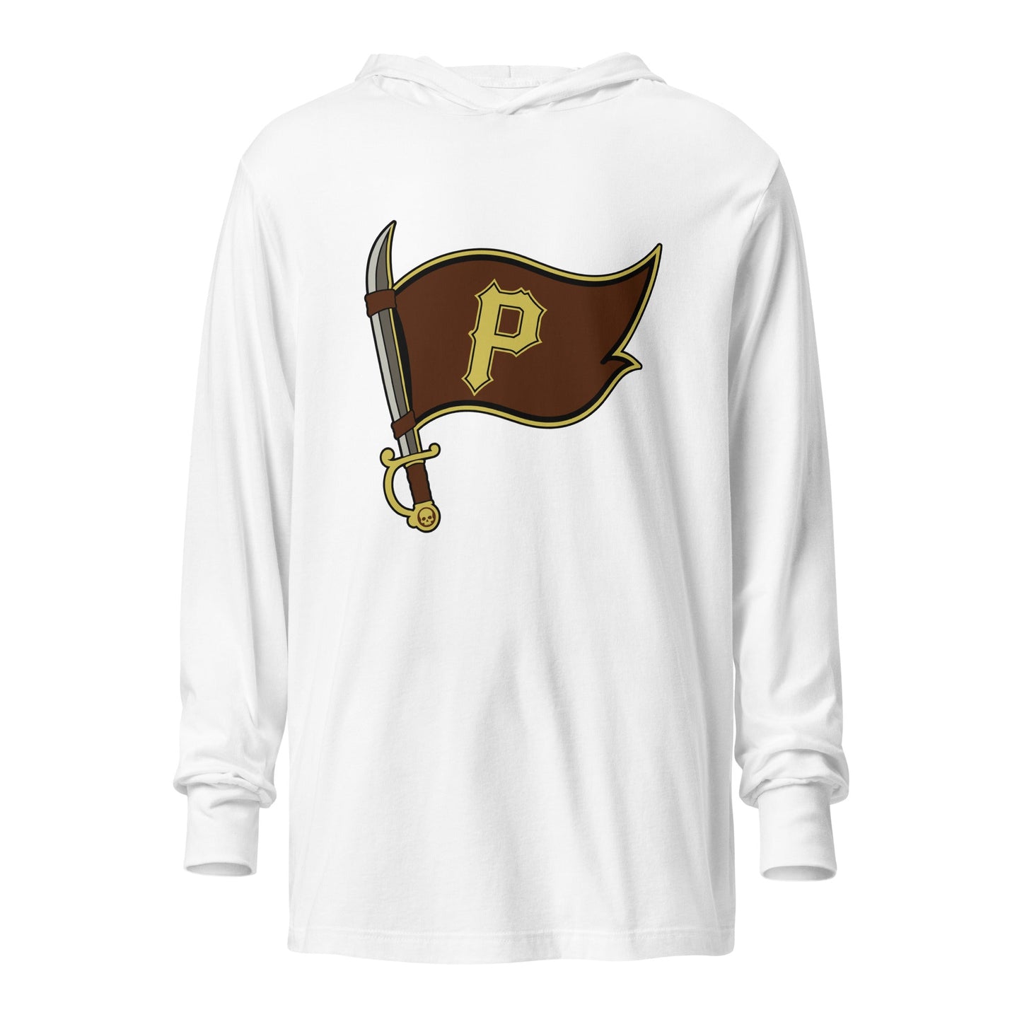 Performance | Hooded Long Sleeve T Shirt | Port City Pirates | Vanguard Flag Logo