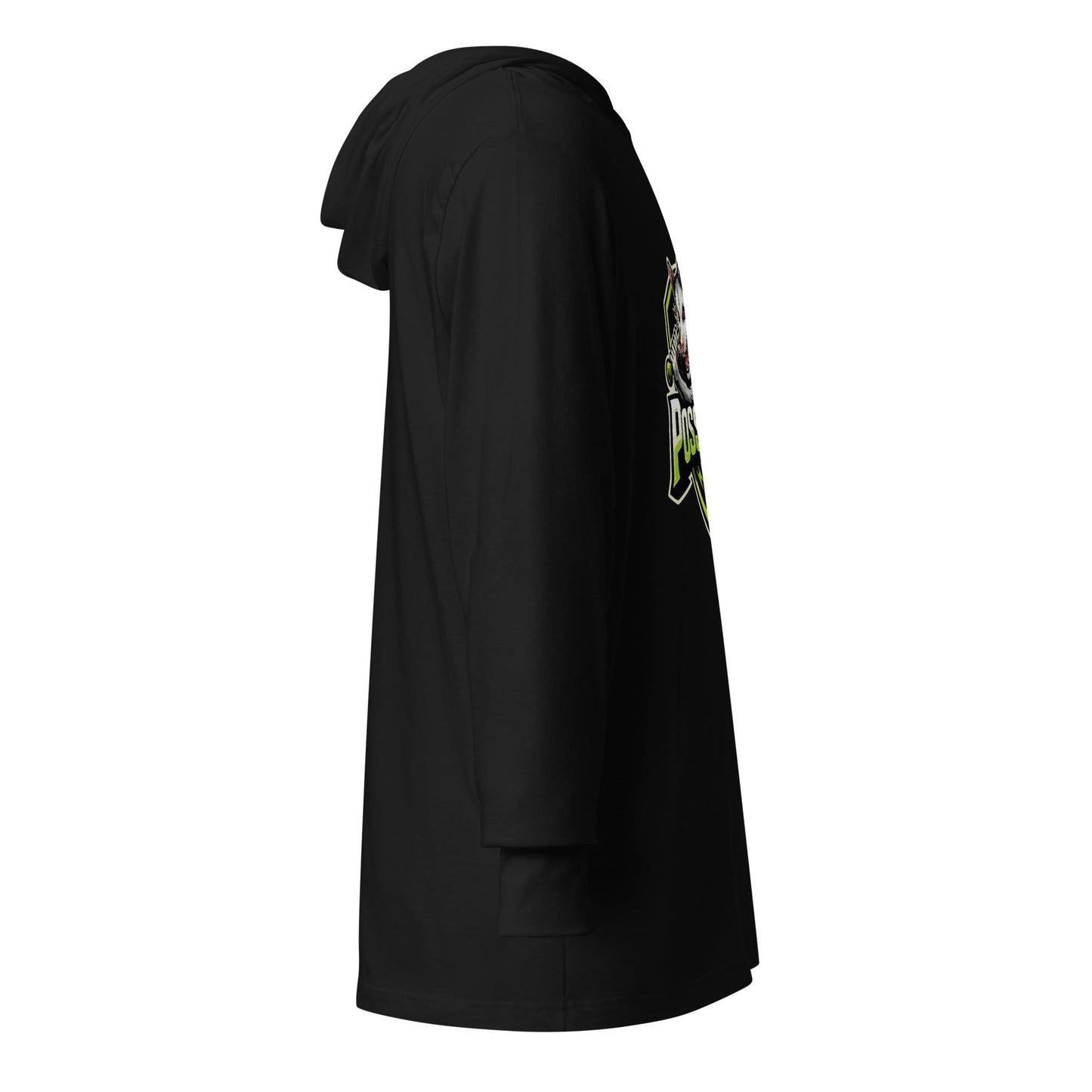 Performance | Hooded Long Sleeve T Shirt | Possums | Mascot Logo