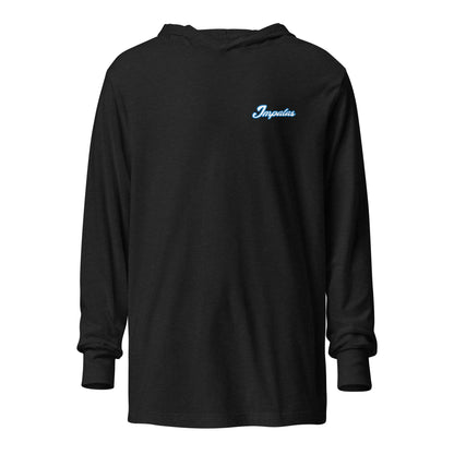 Performance | Hooded Long Sleeve T Shirt | Poudre Football | Crownline Script Logo