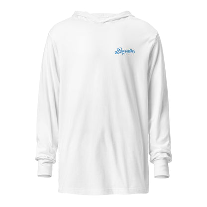 Performance | Hooded Long Sleeve T Shirt | Poudre Football | Crownline Script Logo