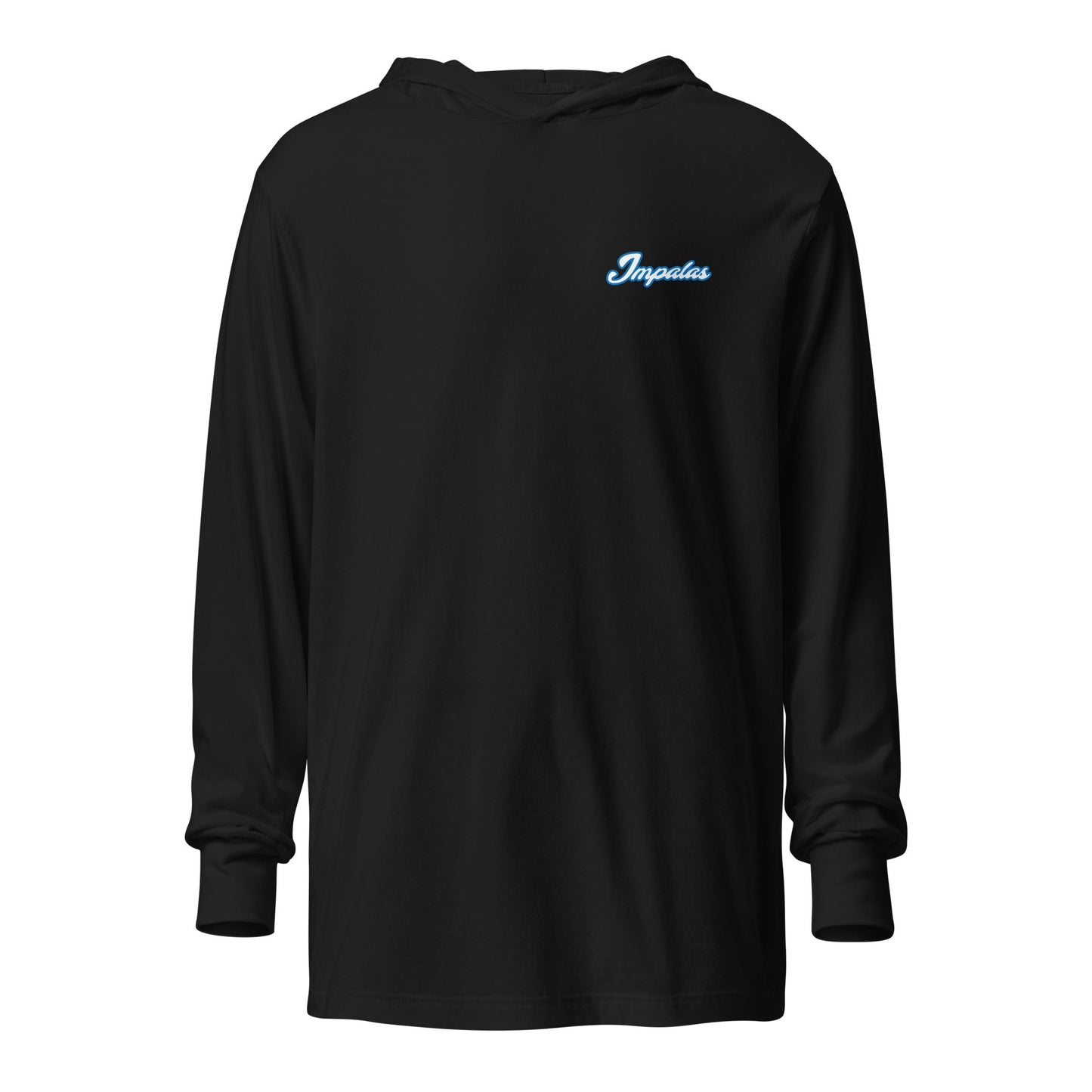 Performance | Hooded Long Sleeve T Shirt | Poudre Football | Crownline Script Logo