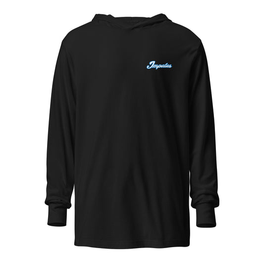 Performance | Hooded Long Sleeve T Shirt | Poudre Football | Crownline Script Logo