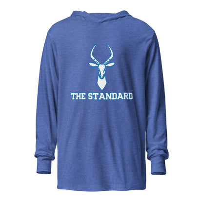 Performance | Hooded Long Sleeve T Shirt | Poudre Football | Standard Mark Logo