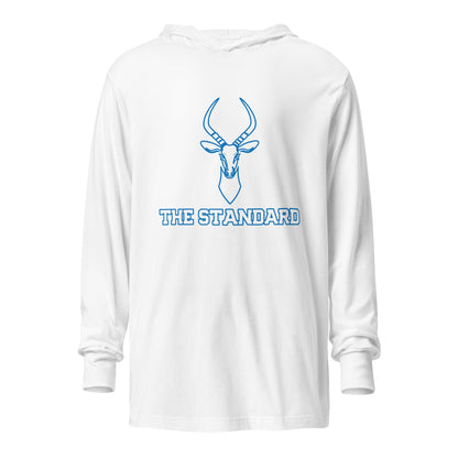 Performance | Hooded Long Sleeve T Shirt | Poudre Football | Standard Mark Logo