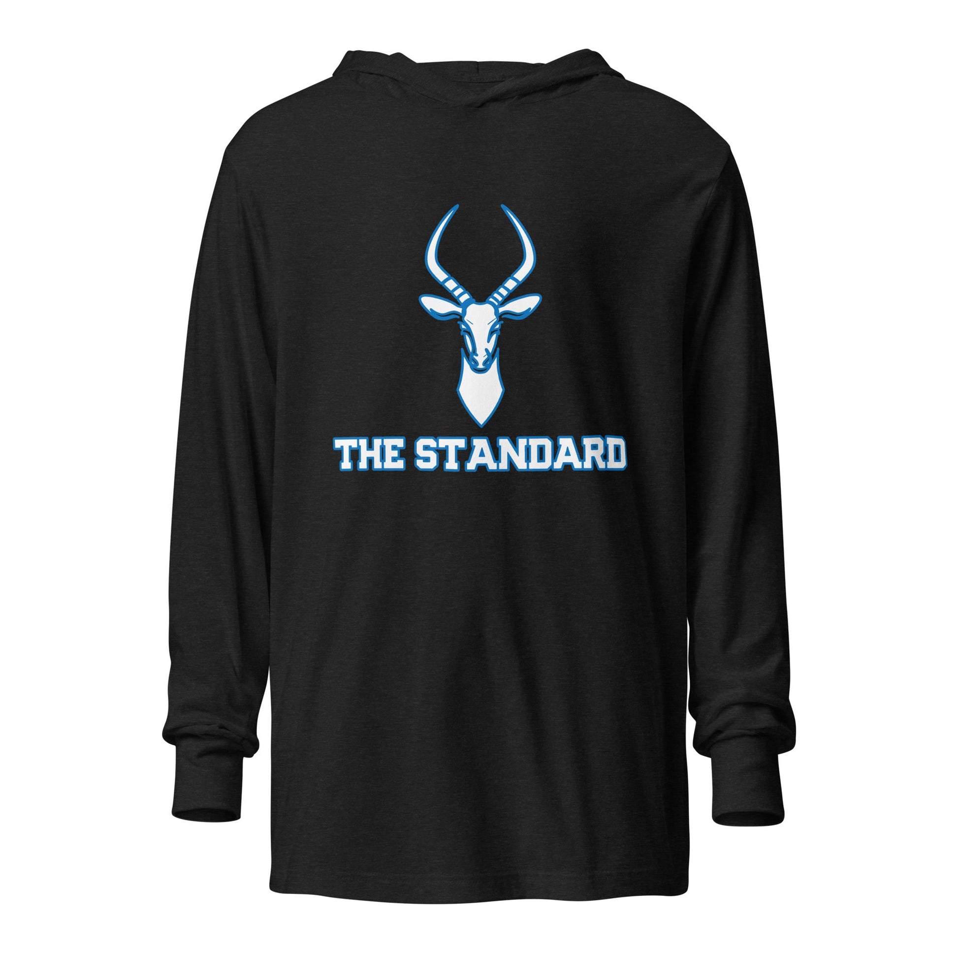 Performance | Hooded Long Sleeve T Shirt | Poudre Football | Standard Mark Logo