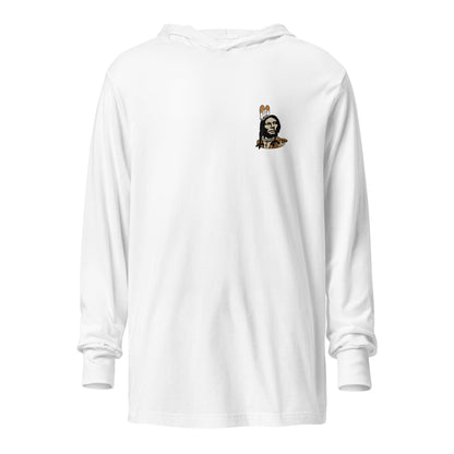 Performance | Hooded Long Sleeve T Shirt | Powhatan lacrosse | Mascot Logo