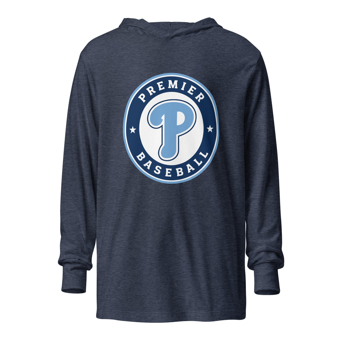 Performance | Hooded Long Sleeve T Shirt | Premier Baseball | Badge Logo