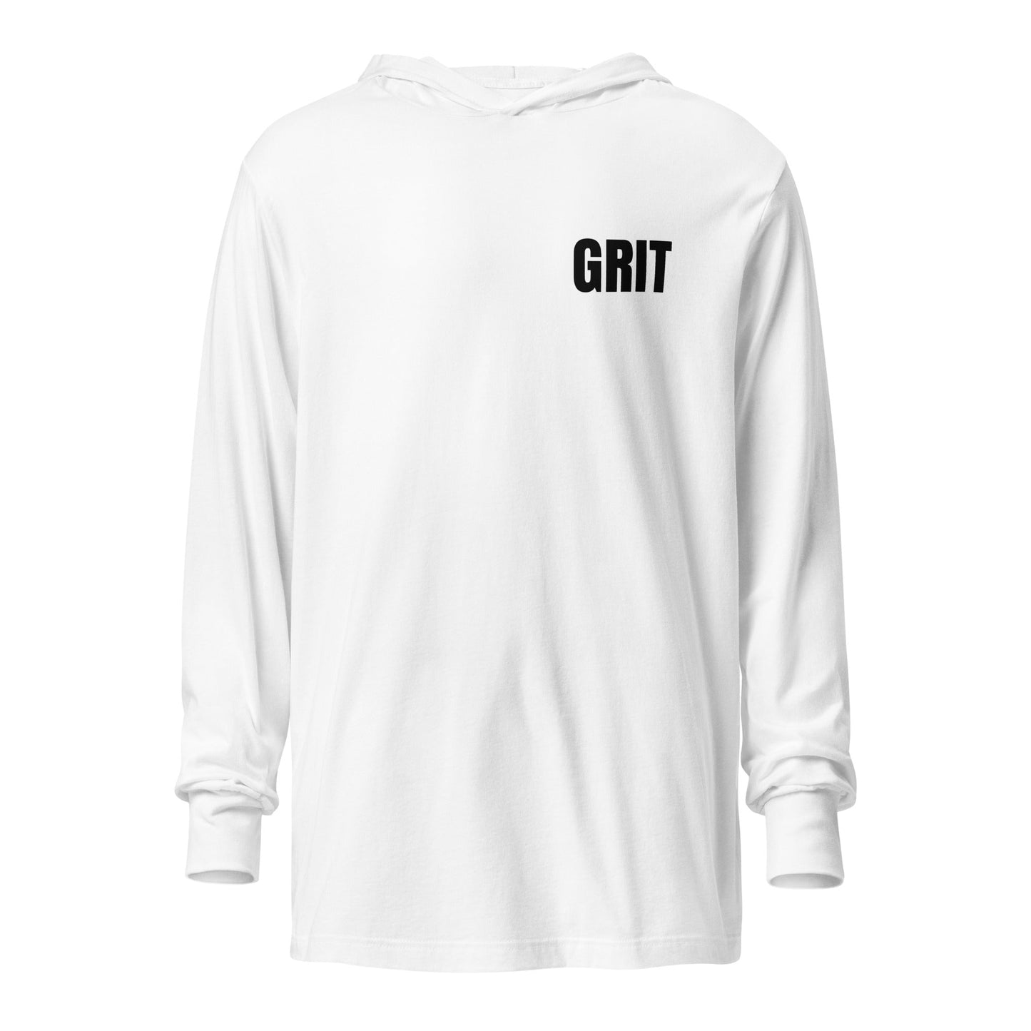 Performance | Hooded Long Sleeve T Shirt | Pure Grit Softball | Black Logo