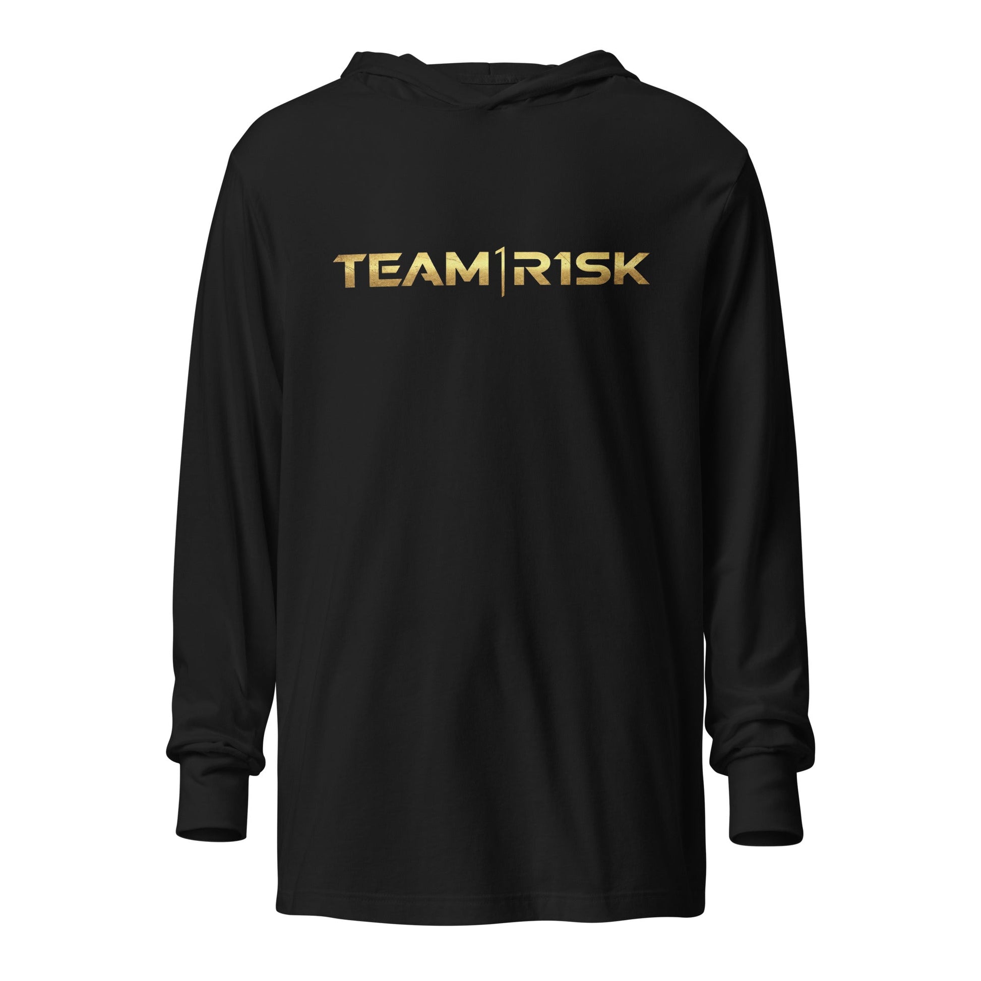 Performance | Hooded Long Sleeve T Shirt | R1SK.gg | Script Logo