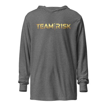 Performance | Hooded Long Sleeve T Shirt | R1SK.gg | Script Logo