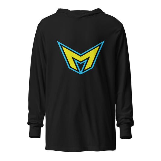 Performance | Hooded Long Sleeve T Shirt | Racine Monstars | M Logo