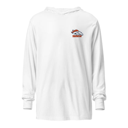 Performance | Hooded Long Sleeve T Shirt | Rapid City Broncos - BHYFL | Athletics Logo