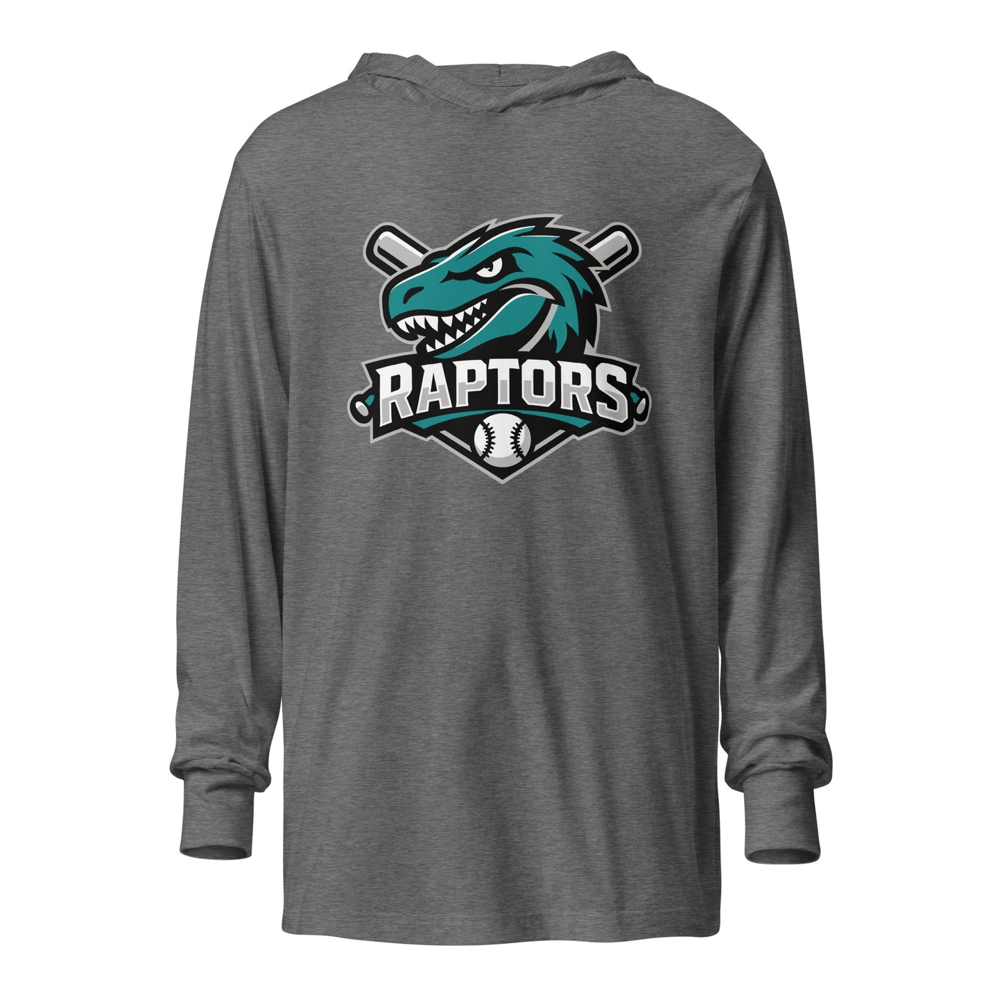 Performance | Hooded Long Sleeve T Shirt | Raptors | Patch Logo