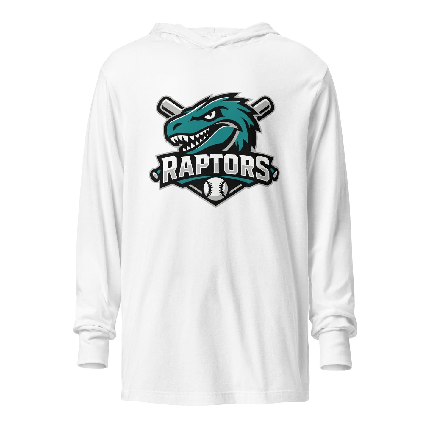 Performance | Hooded Long Sleeve T Shirt | Raptors | Patch Logo