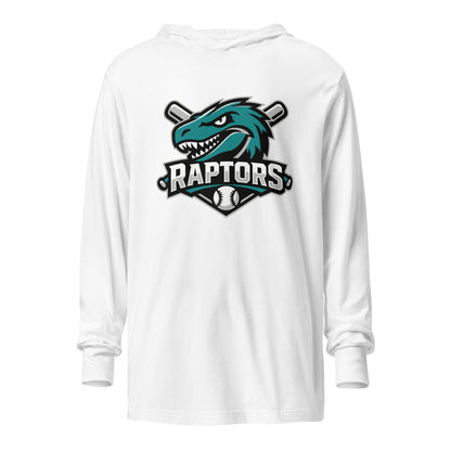 Performance | Hooded Long Sleeve T Shirt | Raptors | Patch Logo