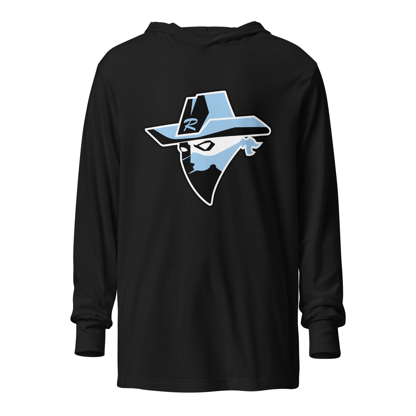 Performance | Hooded Long Sleeve T Shirt | Rebels baseball club | Emblem Logo