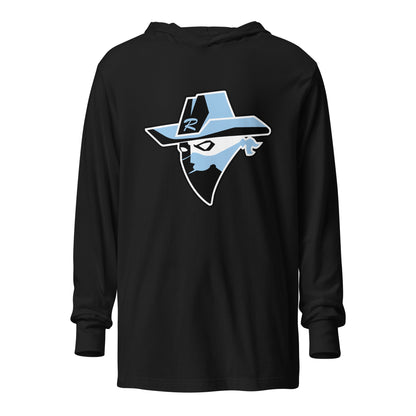 Performance | Hooded Long Sleeve T Shirt | Rebels baseball club | Emblem Logo