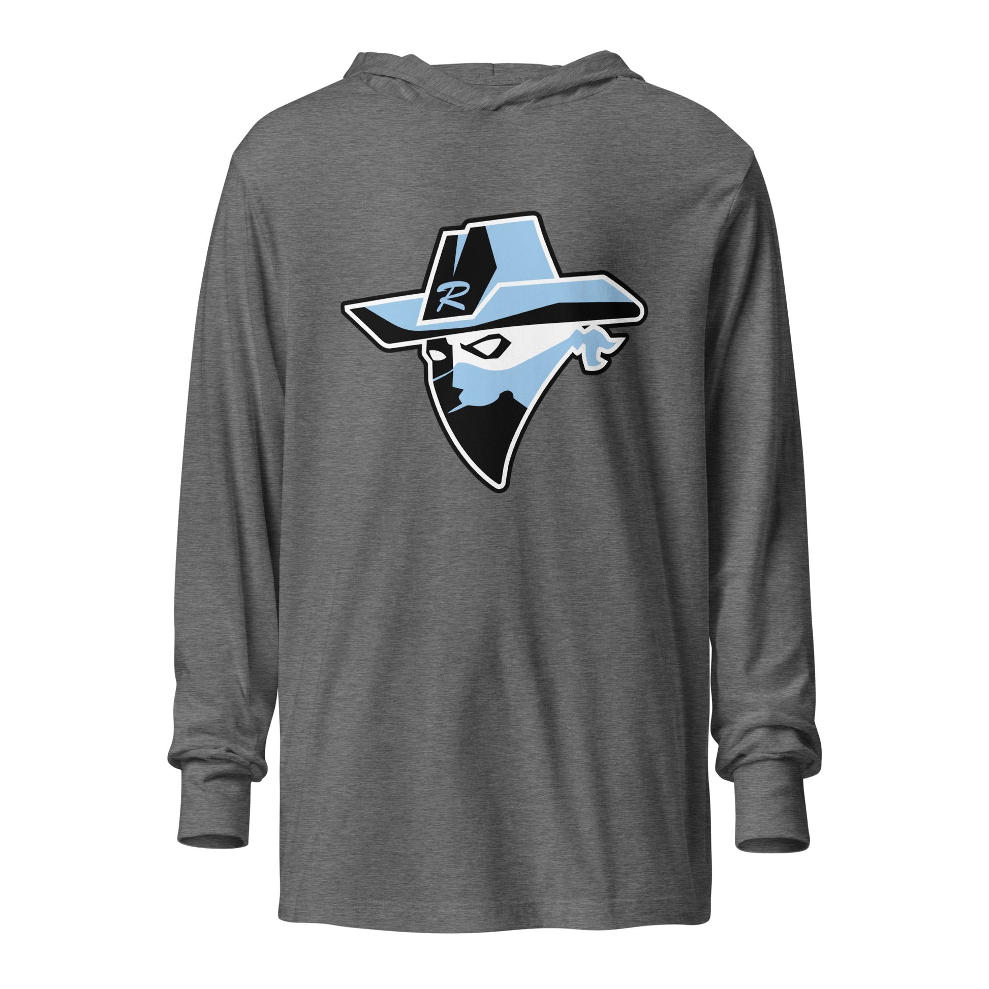 Performance | Hooded Long Sleeve T Shirt | Rebels baseball club | Emblem Logo