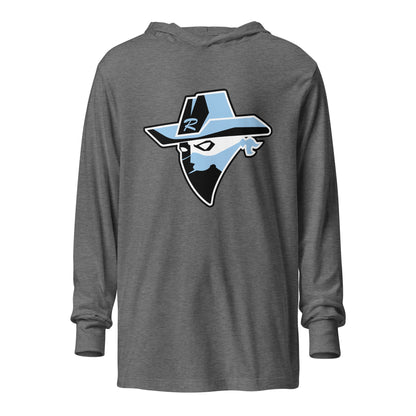 Performance | Hooded Long Sleeve T Shirt | Rebels baseball club | Emblem Logo